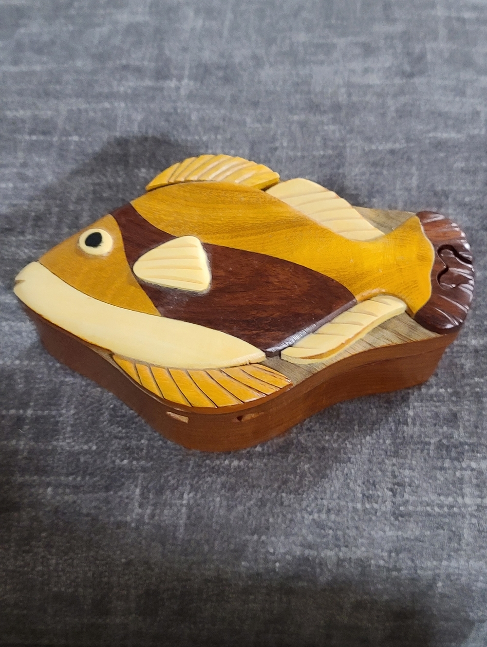 Vintage Fish Puzzle Box